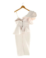 Maxi vestido one shoulder