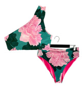 Bikini print flores top one s.