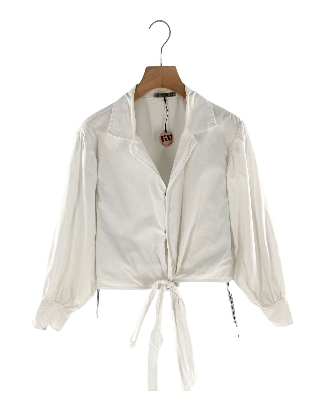 Blusa crop manga larga