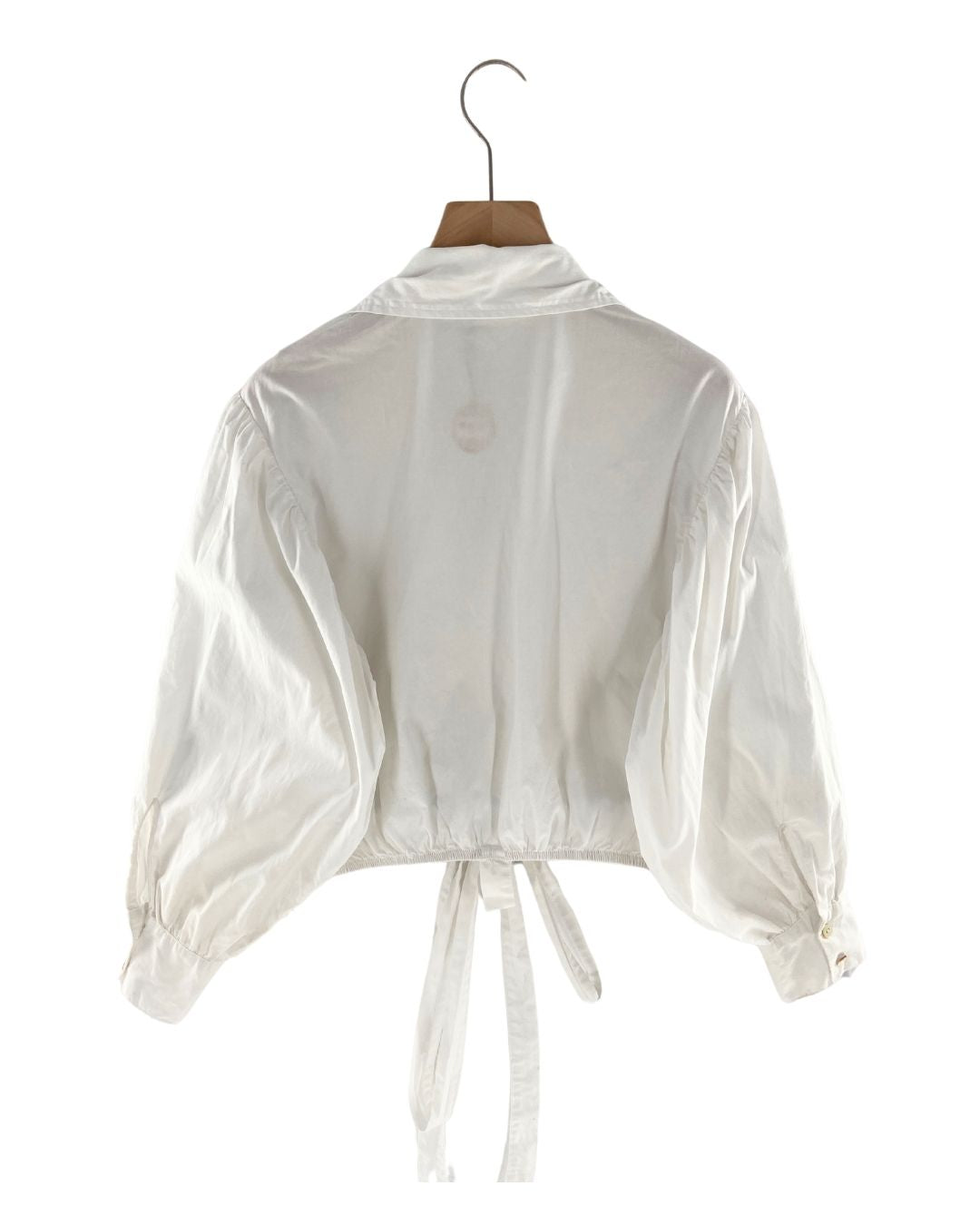 Blusa crop manga larga