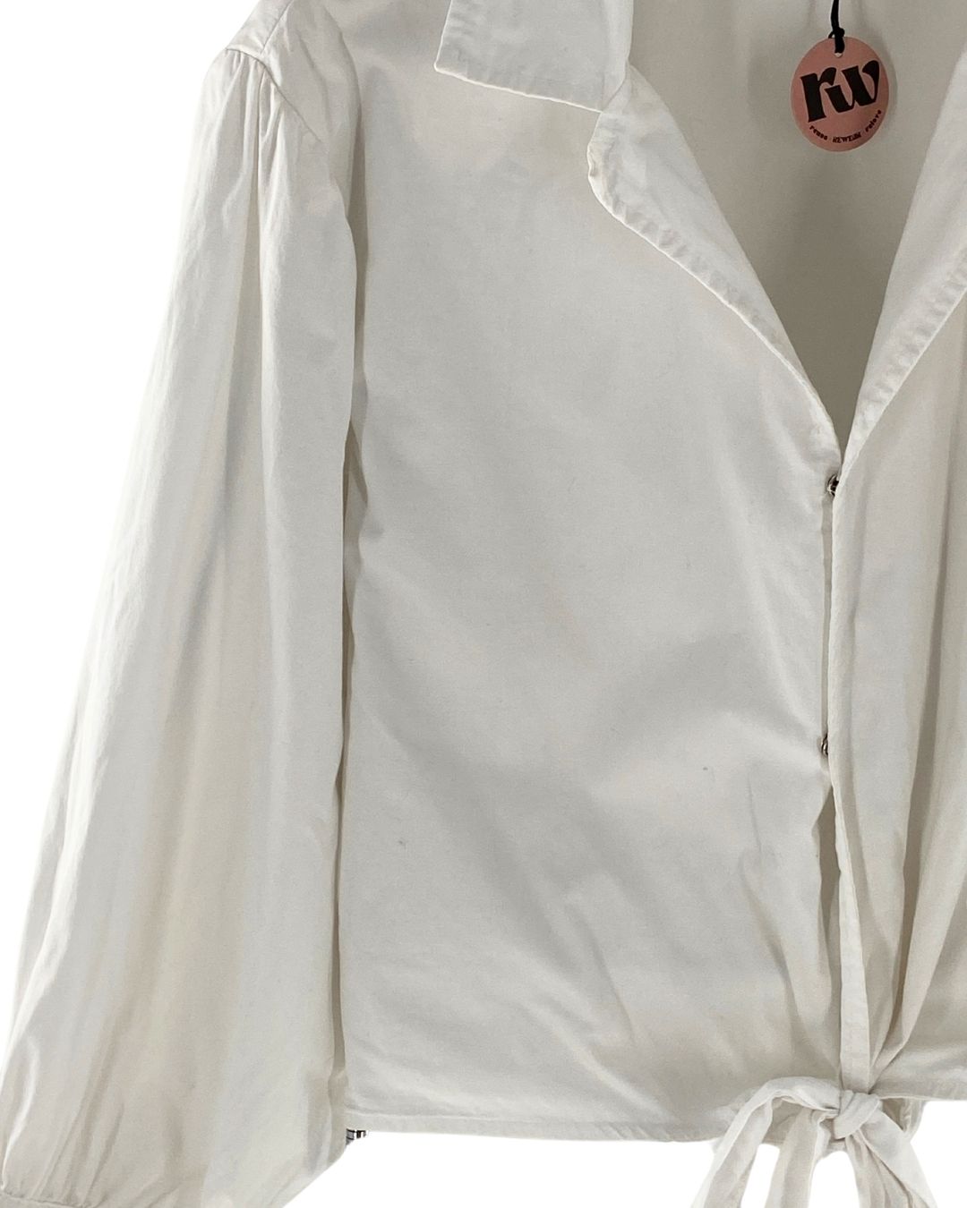Blusa crop manga larga
