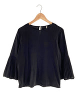 Blusa manga amplia plisada