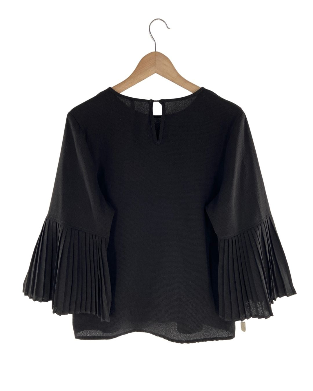 Blusa manga amplia plisada