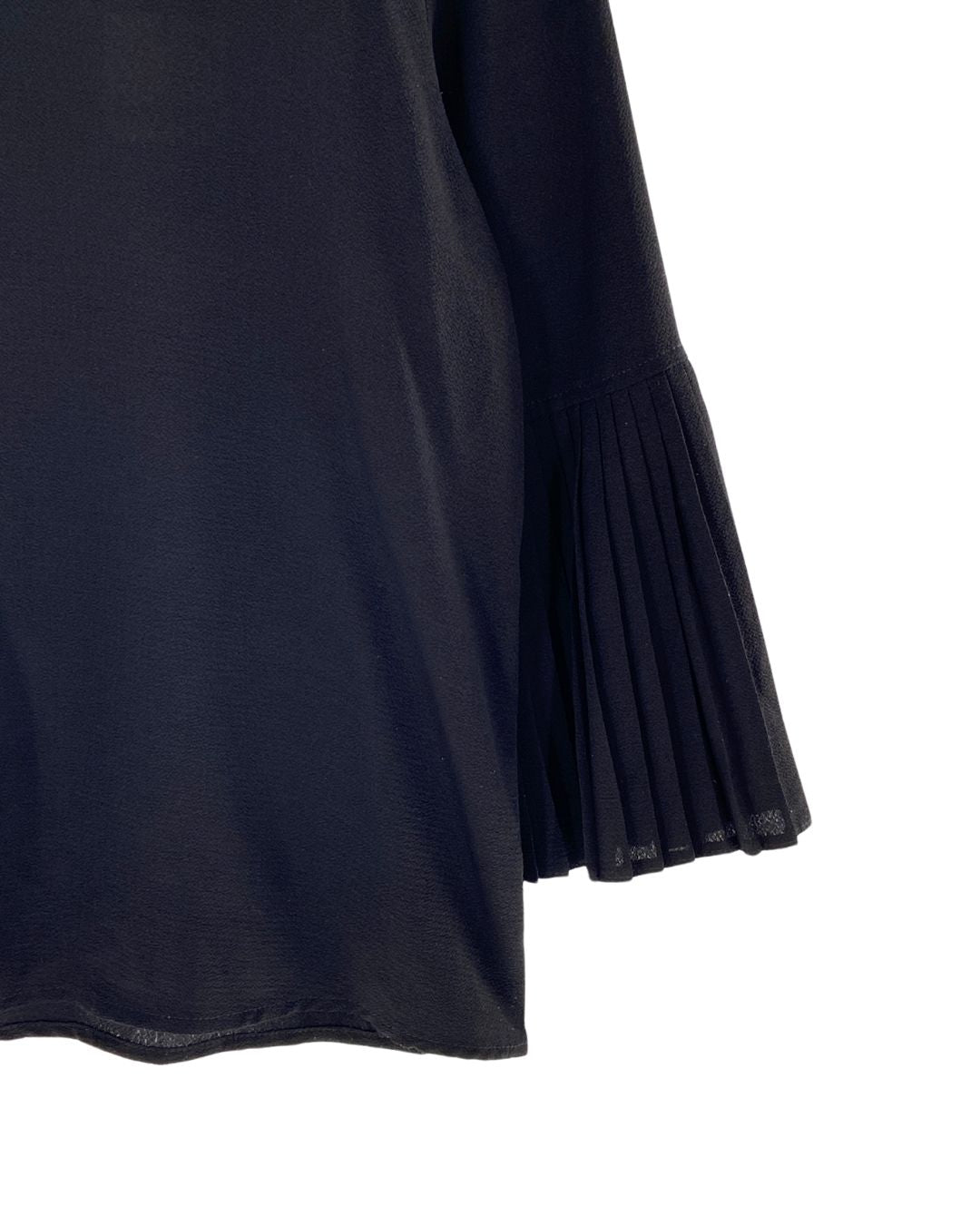 Blusa manga amplia plisada