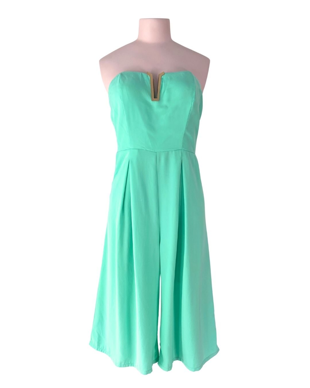 Enterizo strapless midi