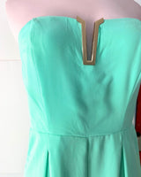 Enterizo strapless midi