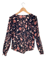 Blusa manga larga con textura