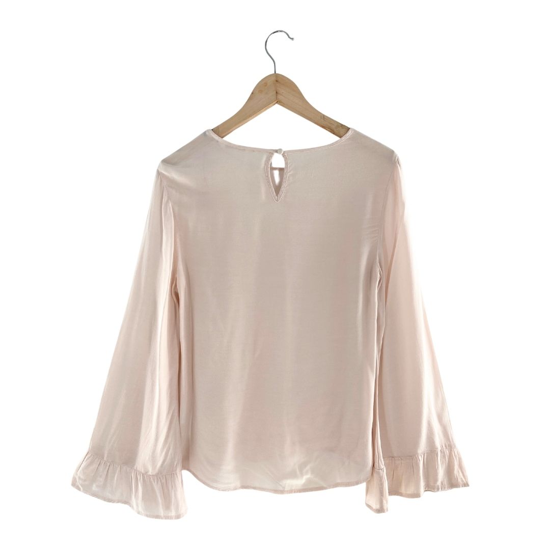 Blusa manga larga con textura