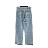 Jean wide leg wash destroyed