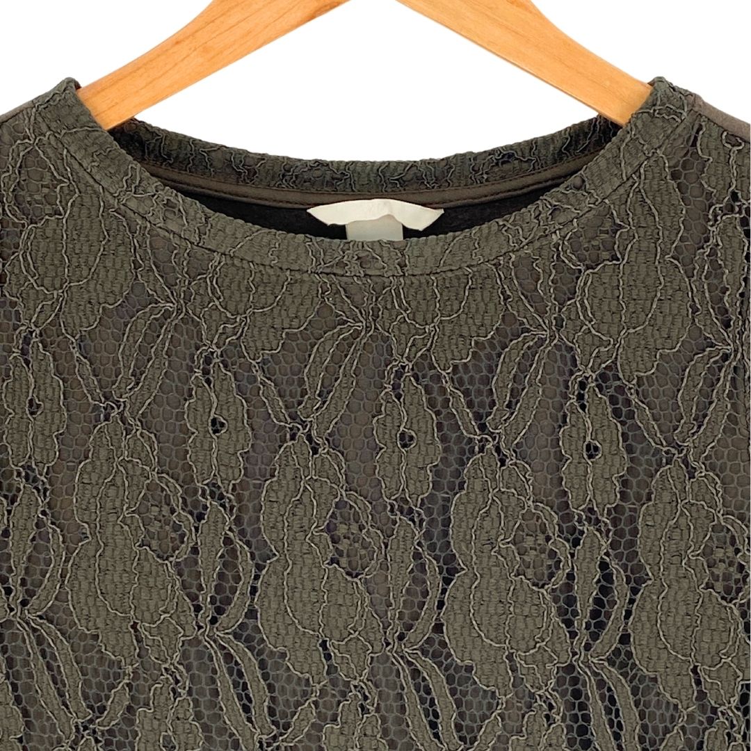 Blusa manga larga con blonda