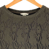 Blusa manga larga con blonda