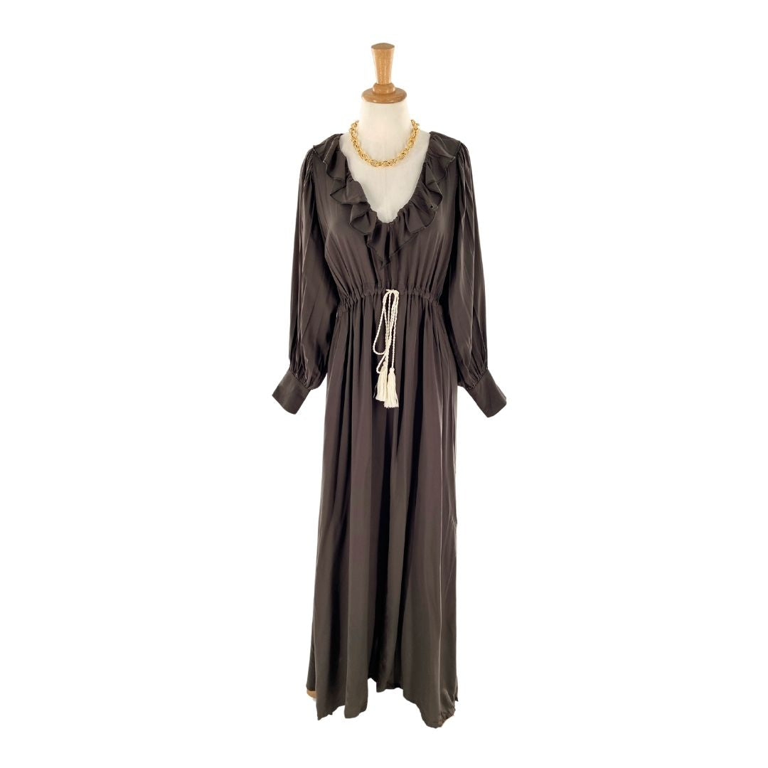 Maxi vestido cintura ajustable