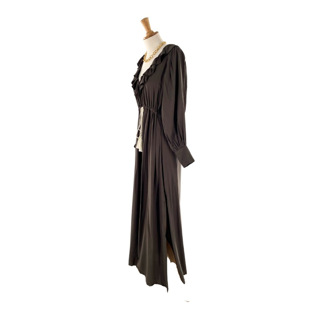 Maxi vestido cintura ajustable