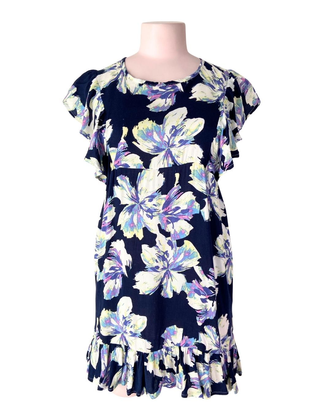 Vestido mini con vuelos