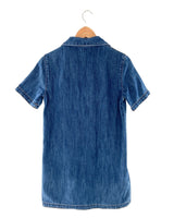 Vestido mini recto en denim