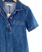 Vestido mini recto en denim