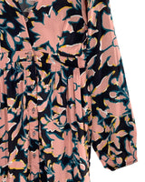 Maxi vestido manga larga print
