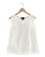 Blusa sleeveless en lino