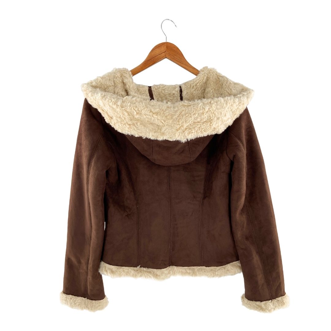 Chaqueta efecto gamuza