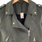 Chaqueta crop tipo biker