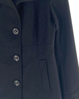 Chaqueta en paño abotonada