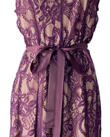 Maxi vestido en blonda tejida