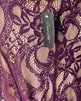 Maxi vestido en blonda tejida