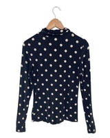 Saco cuello alto print dots