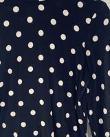 Saco cuello alto print dots