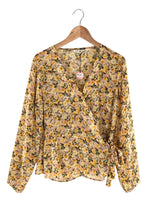 Blusa manga larga con textura