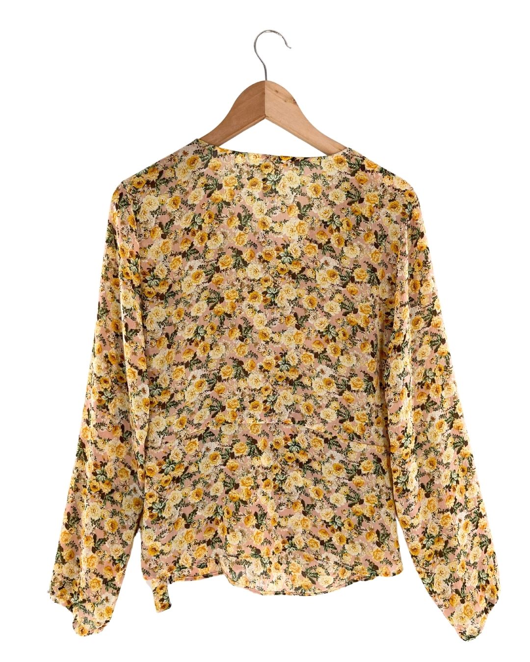 Blusa manga larga con textura