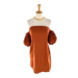 Vestido mini off shoulder
