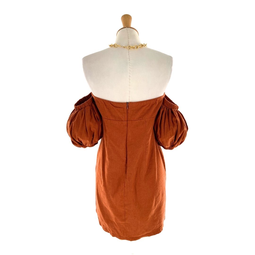 Vestido mini off shoulder