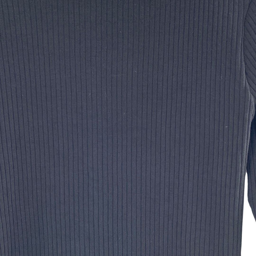 Blusa en canalé manga larga