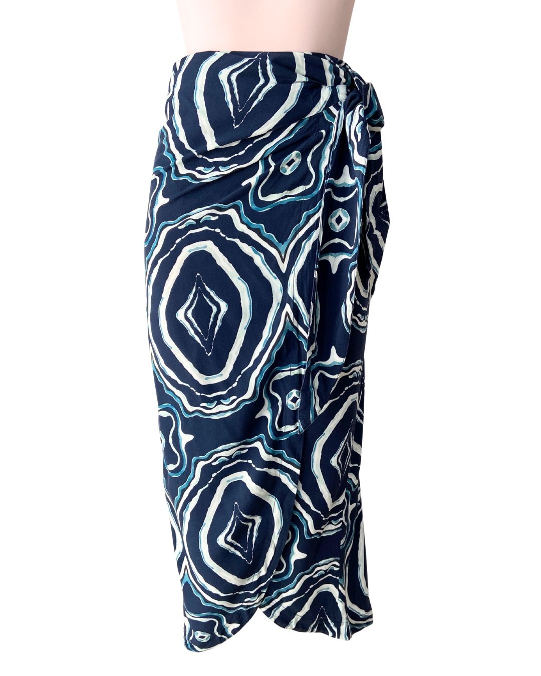 Falda wrap con print