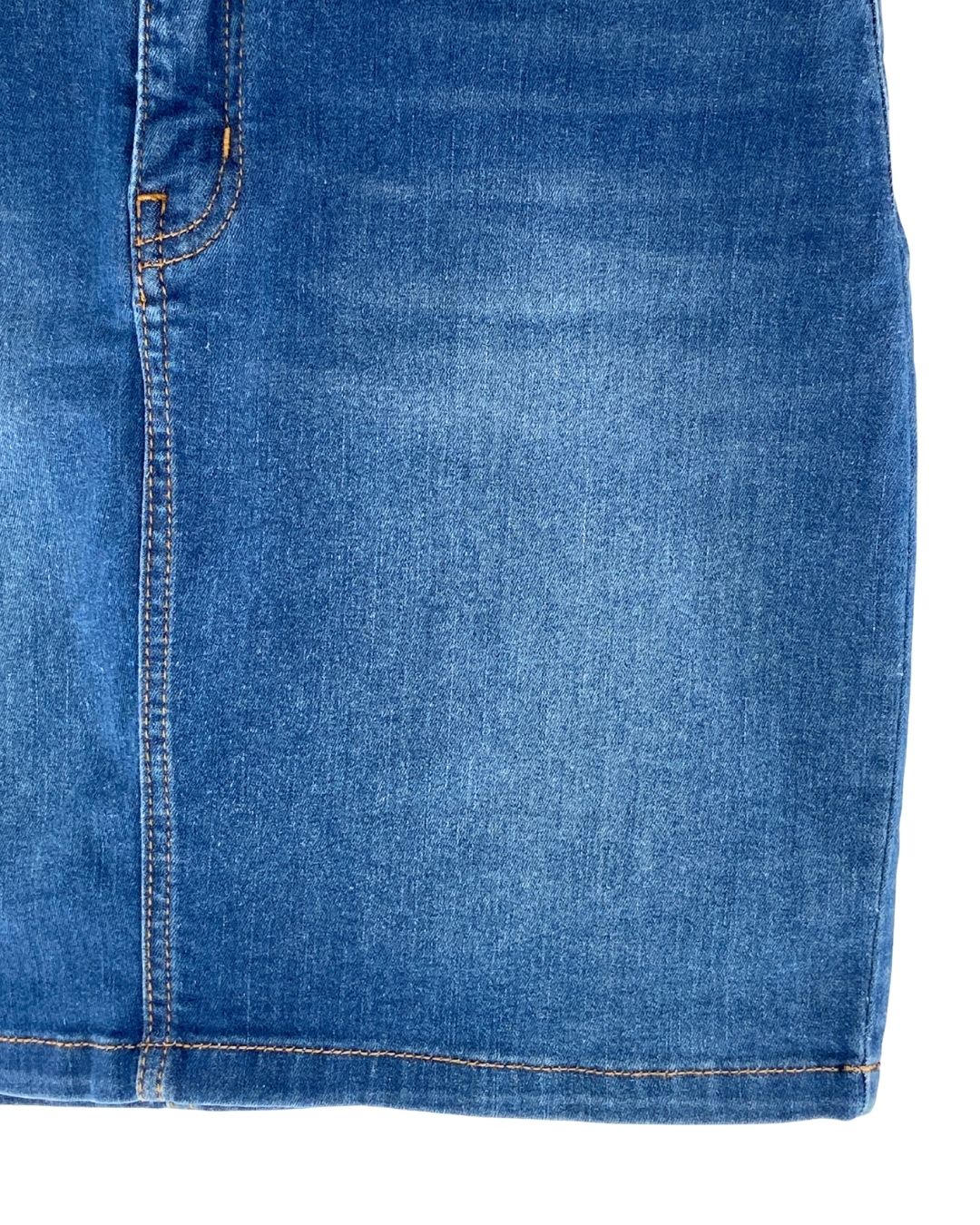 Falda mini en denim stretch
