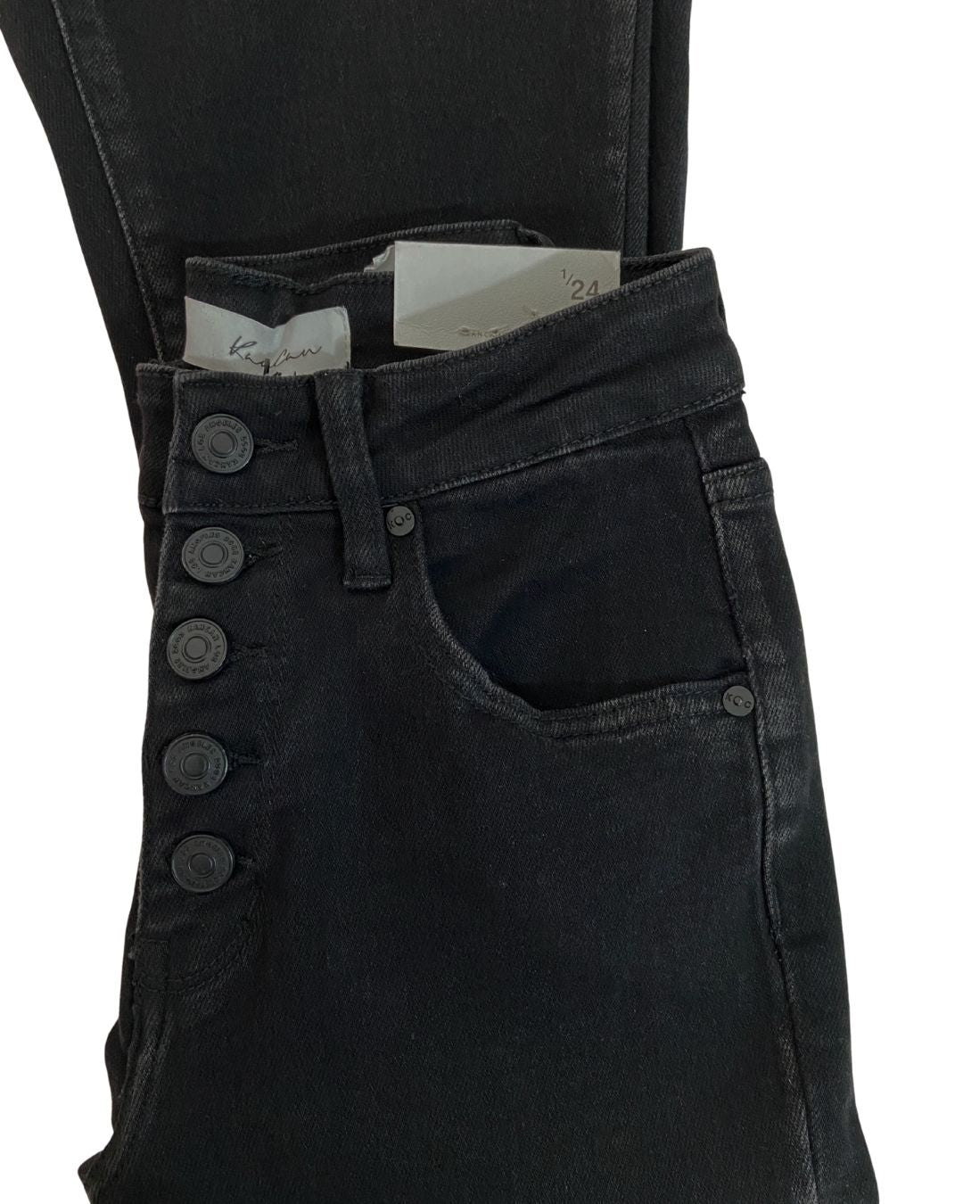 Jean flare stretch abotonado