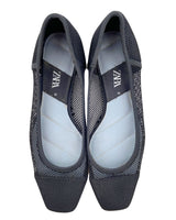 Flats en mesh punta cuadrada