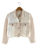 Chaqueta crop en denim