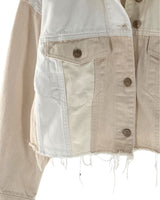 Chaqueta crop en denim