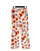 Pantalón en lino print flores