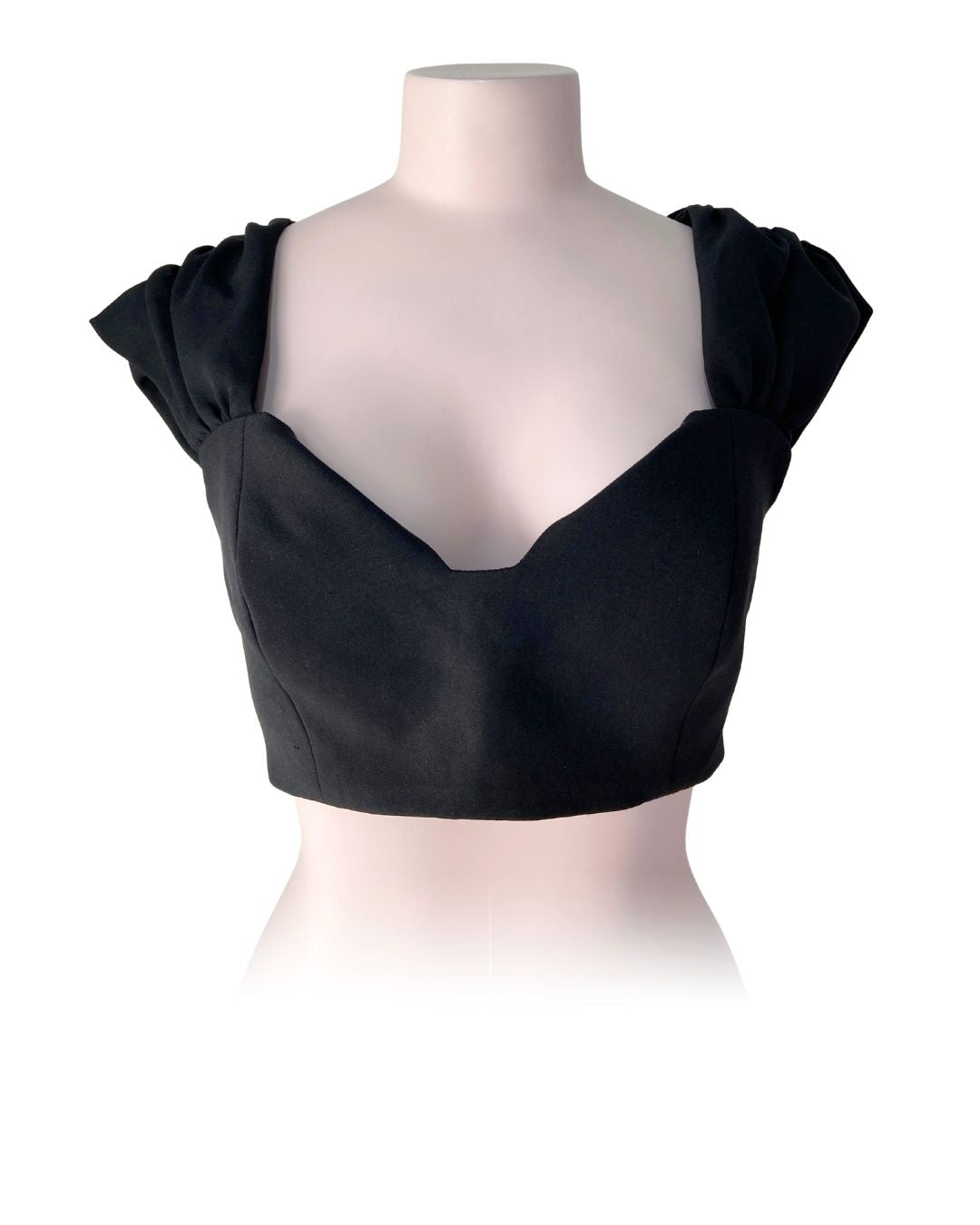 Crop top de tiras anchas