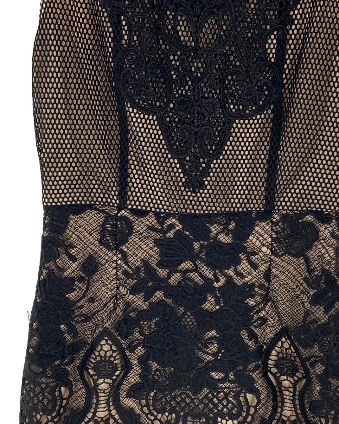 Vestido sleeveless en guipure