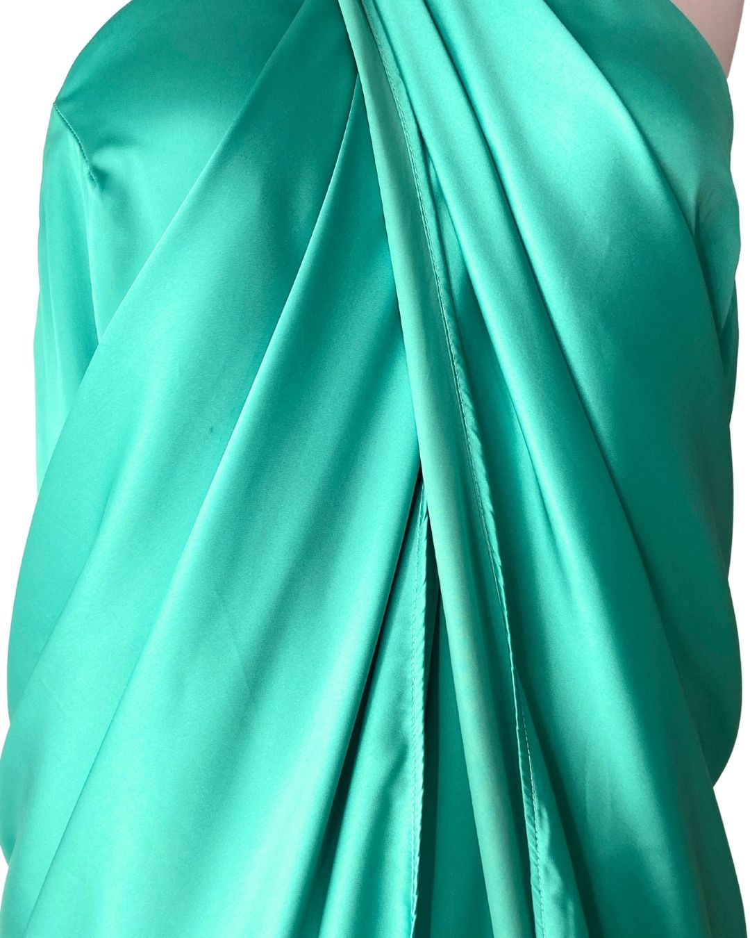 Maxi vestido satinado de tiras
