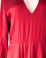 Maxi vestido satinado