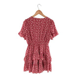 Vestido mini anudado en delantero