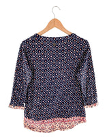 Blusa manga 3/4 con print