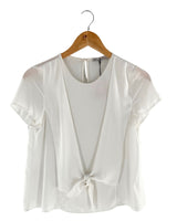 Blusa manga corta anudada