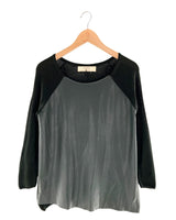 Saco doble textura en cuerina