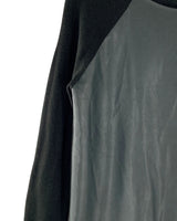 Saco doble textura en cuerina